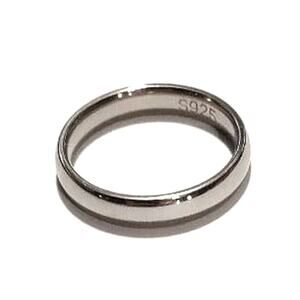 S925 Sterling Silver Promise Ring Band Wedding Engagement Proposal Gift - New!